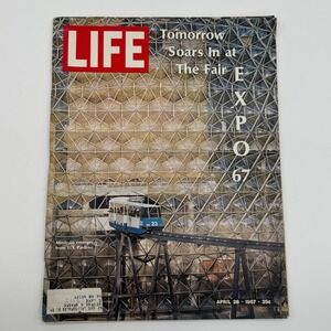 Vintage LIFE Magazine April 28 1967 Expo 67 US Pavilion Minitrain Ford GT Ad